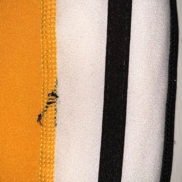 Yellow & Black Tracksuit Set With Hoodie & Striped Design L/XL - Picture 9 of 14